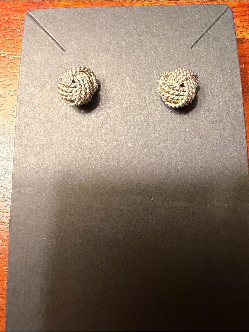 Tiffany & Co. Sterling Silver Knot Stud Earrings